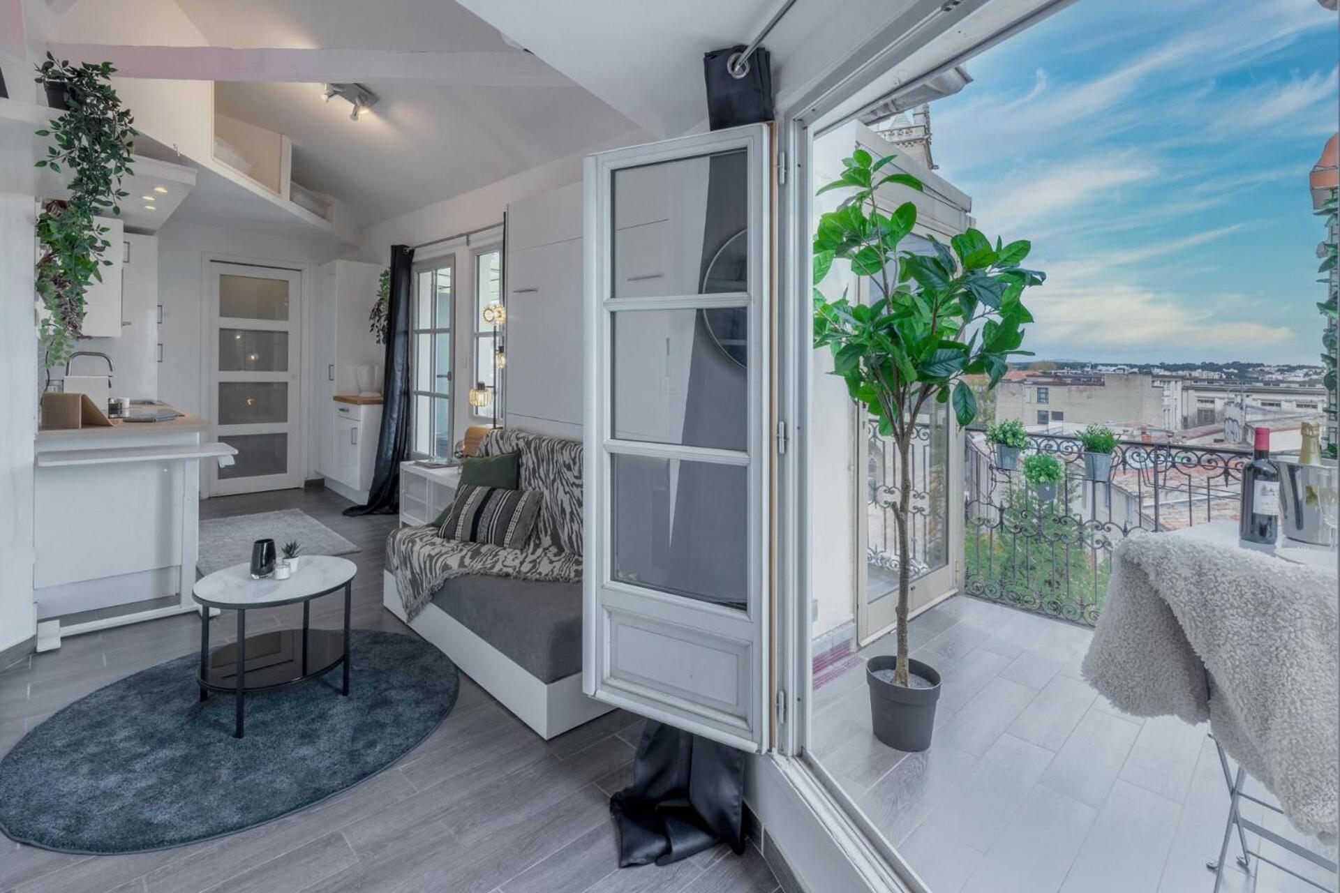 La Terrasse, Vue Sur Les Toits De Montpellier公寓 外观 照片