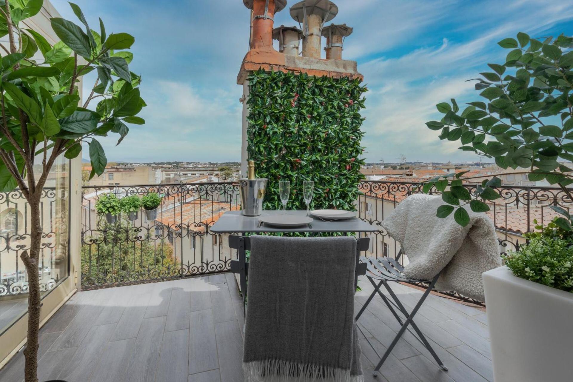 La Terrasse, Vue Sur Les Toits De Montpellier公寓 外观 照片