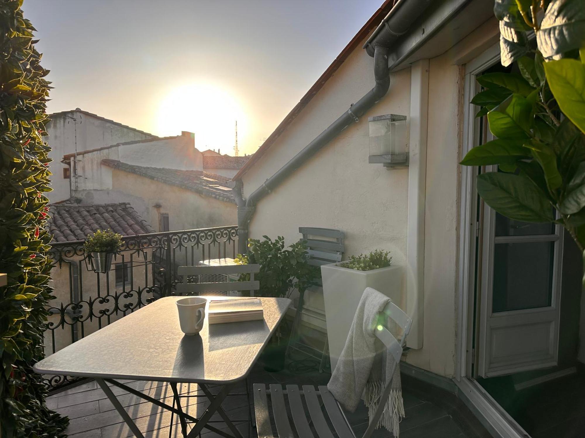 La Terrasse, Vue Sur Les Toits De Montpellier公寓 外观 照片
